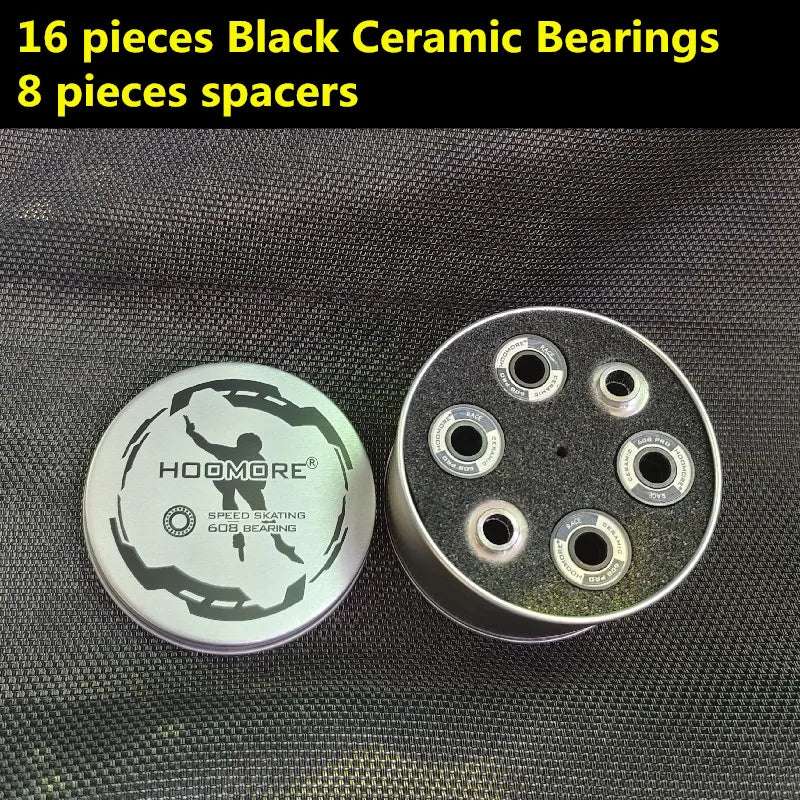 Hoomore 16-Piece Black Samurai Ceramic Bearings