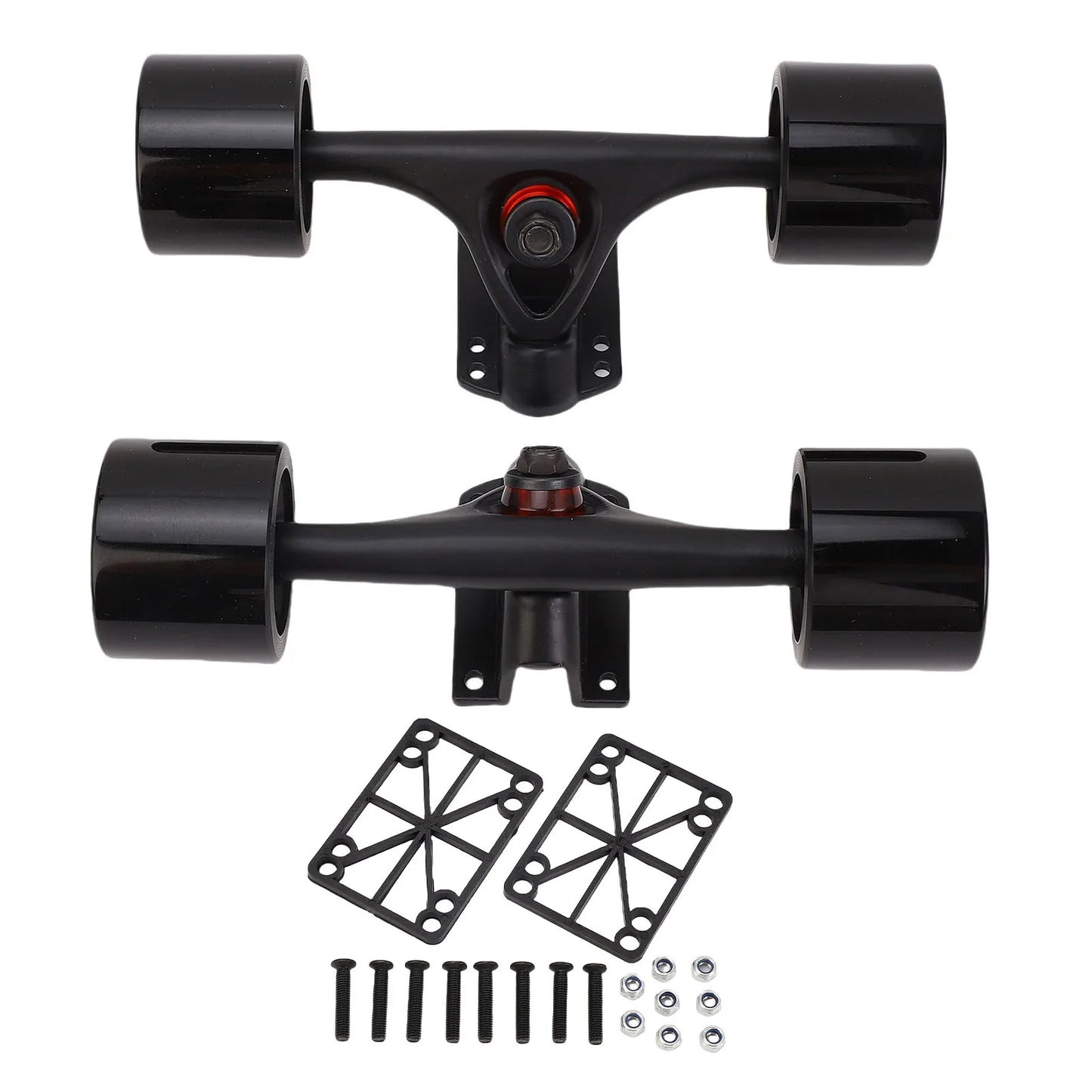 7-Inch Aluminum Alloy Skateboard Trucks with Wheels (65 x 51mm)