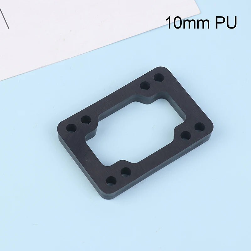 1-Piece Black PU Longboard Skateboard Riser Pads for Truck Mounting
