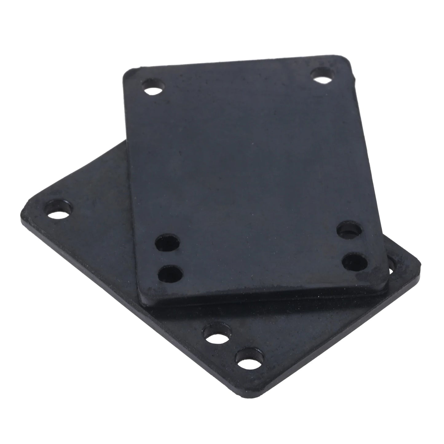4-Piece Rubber Longboard Riser Shock Pads for Truck Mounting (76 x 55 mm, Black)
