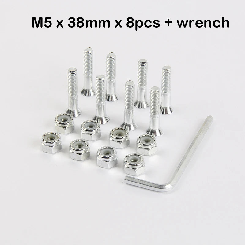 Skateboard Trucks Screws, Mounting Bolts, Anti-Rust, Durable (M5 x 25 / 29 / 32 / 38 / 44 / 50mm)