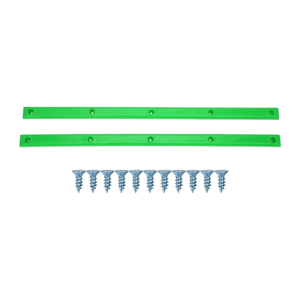 2-Piece Durable ABS Rib Bones, Rails, Colorful, Skateboard Rail Guards (36.5 x 1.7 cm)