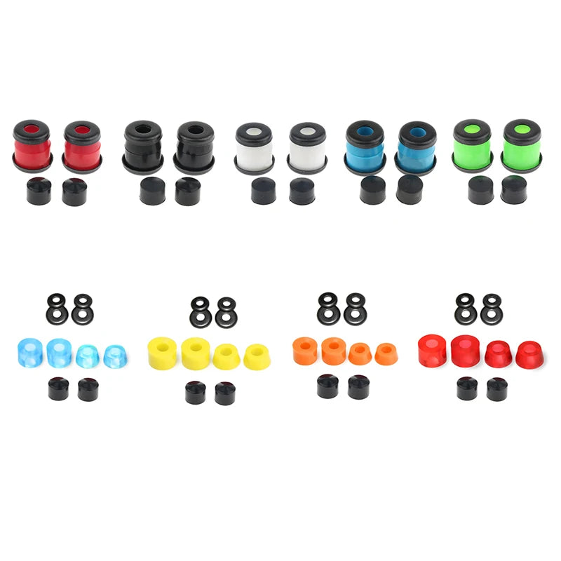 1 Set Skateboard Truck Rebuild Kit Bushing With Washers, Pivot Cups, and Shock Absorber (5-Inch)