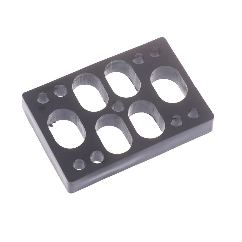 1-Piece Black PU Longboard Skateboard Riser Pads for Truck Mounting