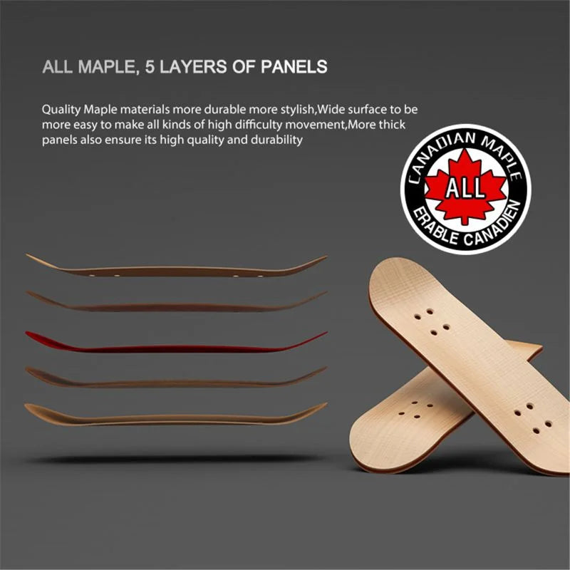 Professional Finger Skateboard Fingertip Toy (Five-Layer Maple Wood)