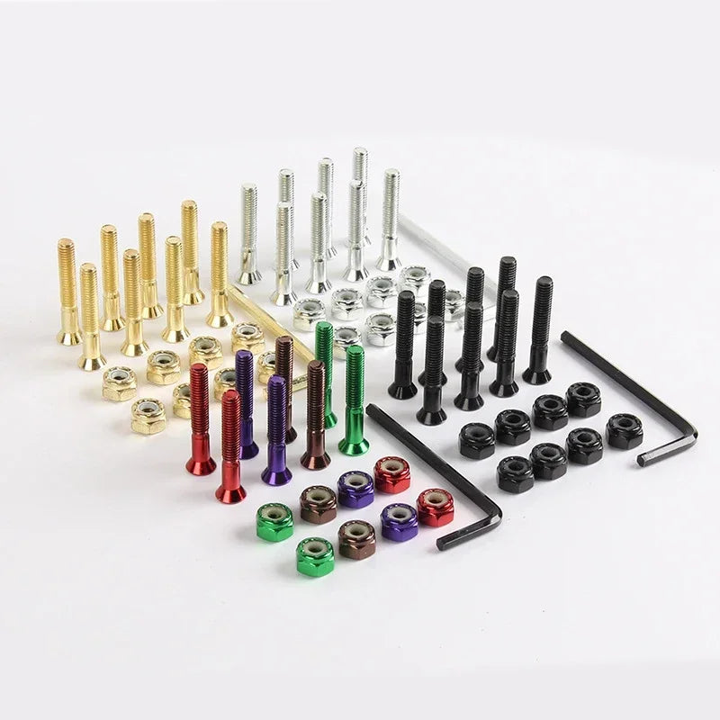 Skateboard Trucks Screws, Mounting Bolts, Anti-Rust, Durable (M5 x 25 / 29 / 32 / 38 / 44 / 50mm)