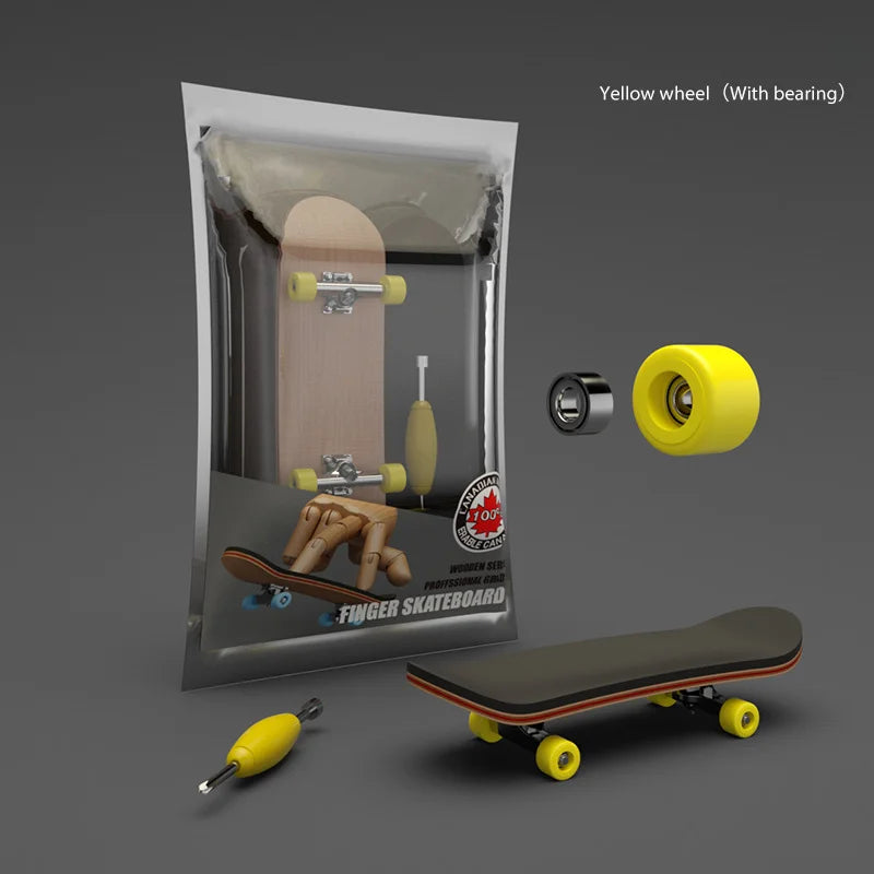 Professional Finger Skateboard Fingertip Toy (Five-Layer Maple Wood)