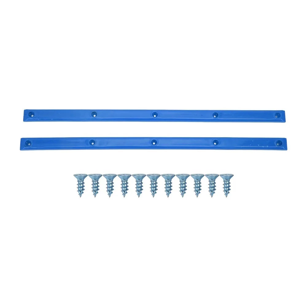 2-Piece Durable ABS Rib Bones, Rails, Colorful, Skateboard Rail Guards (36.5 x 1.7 cm)