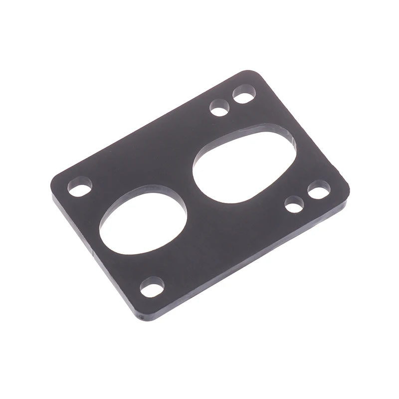 1-Piece Black PU Longboard Skateboard Riser Pads for Truck Mounting