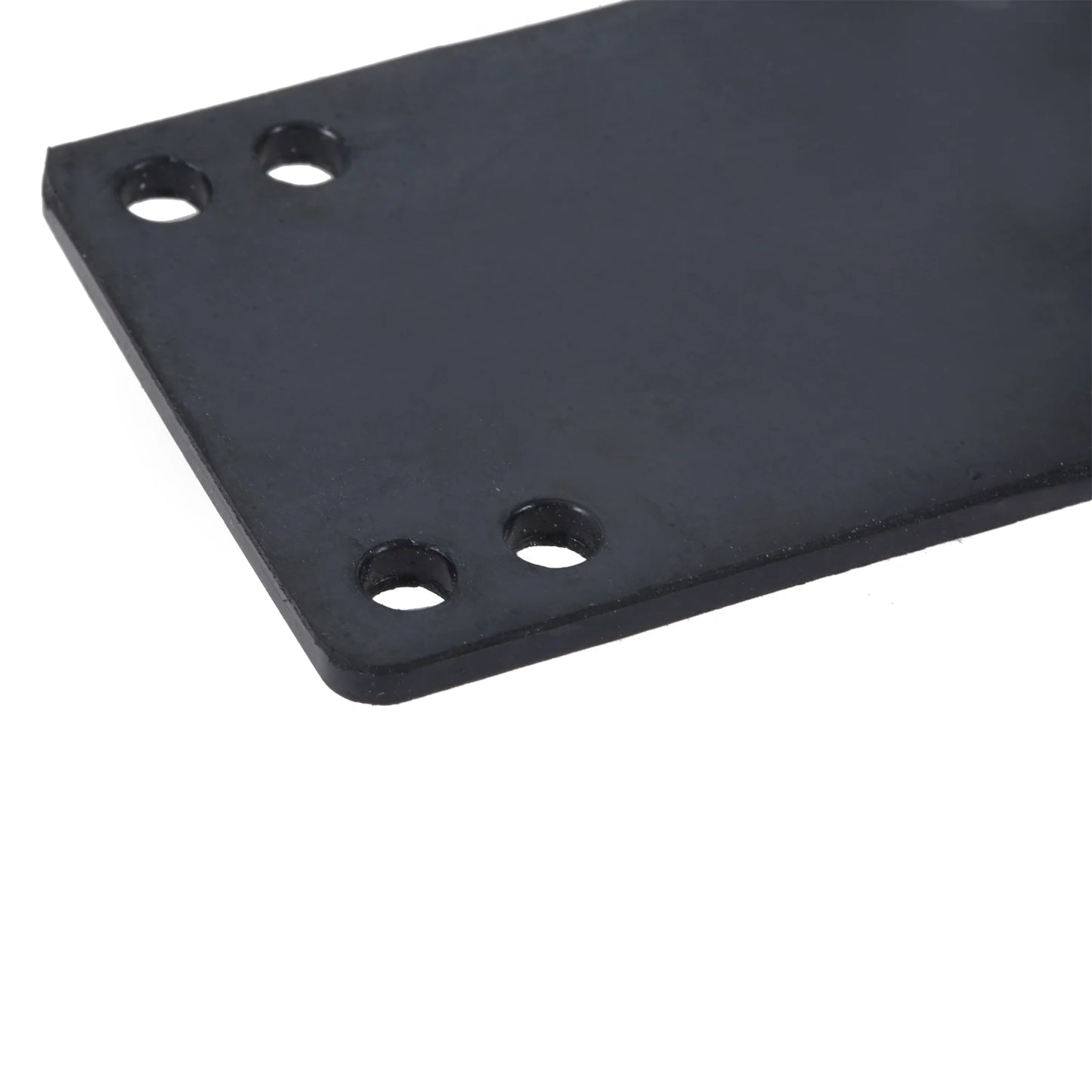 4-Piece Rubber Longboard Riser Shock Pads for Truck Mounting (76 x 55 mm, Black)