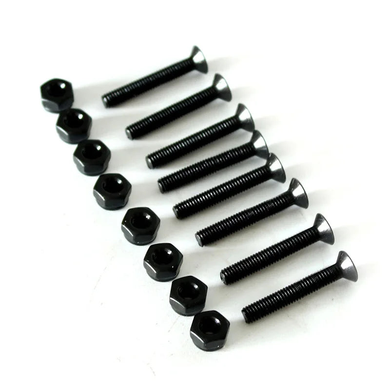 Skateboard Riser Pads Set, 3mm PU Rubber Gasket with 29mm Bolts Longboard Deck Shock Absorption Truck Bracket