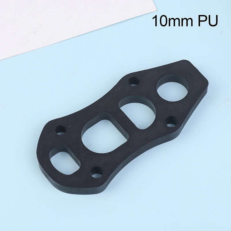 1-Piece Black PU Longboard Skateboard Riser Pads for Truck Mounting