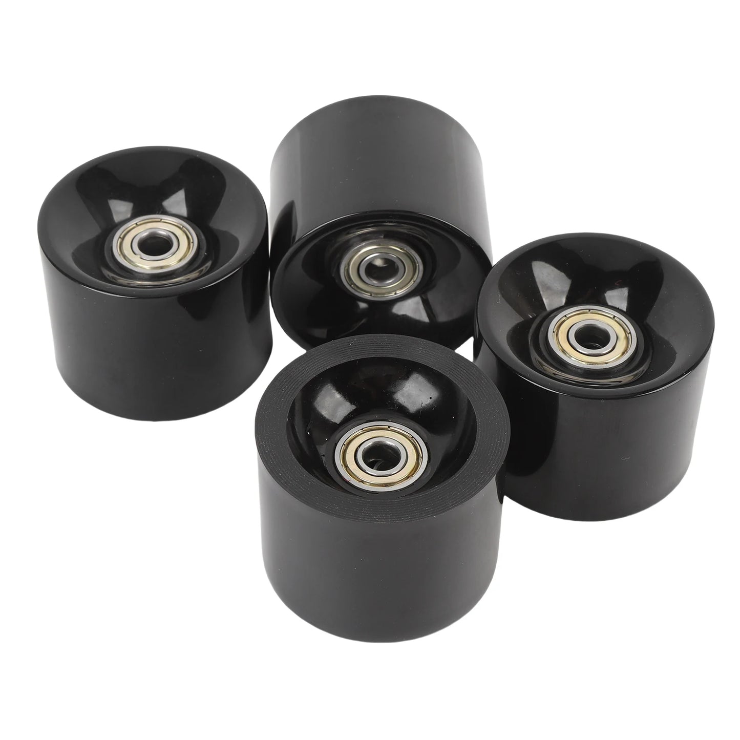 Skateboard Wheels, High Elasticity, PU, With Bearings (60 x 45mm)