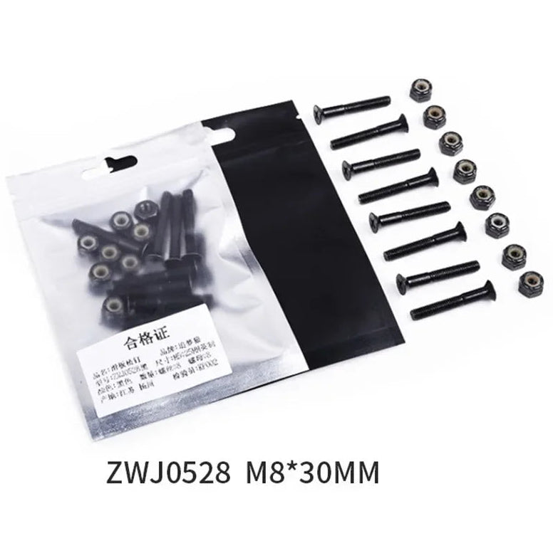 16-Piece Replacement Carbon Steel Screws and Nuts (M5 25mm / 28mm / 30mm)