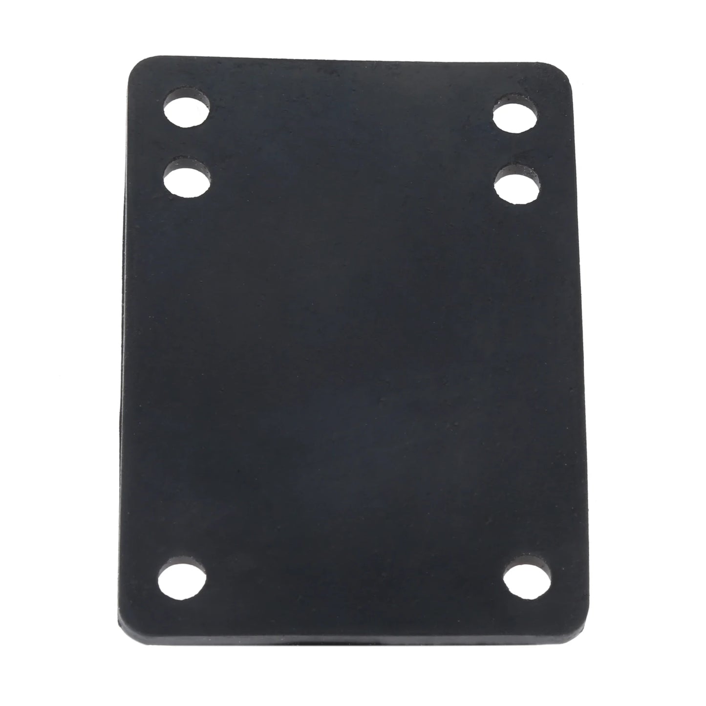 4-Piece Rubber Longboard Riser Shock Pads for Truck Mounting (76 x 55 mm, Black)