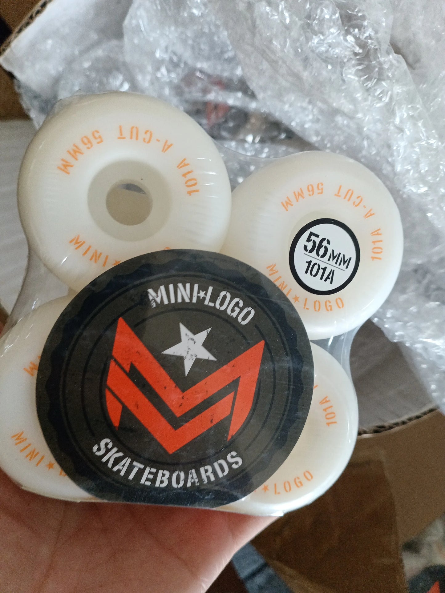 Mini Logo Skateboard Wheels (53mm, 54mm, 56mm, 58mm, 60mm, 90a, 95a, 101a) - 4 Pieces