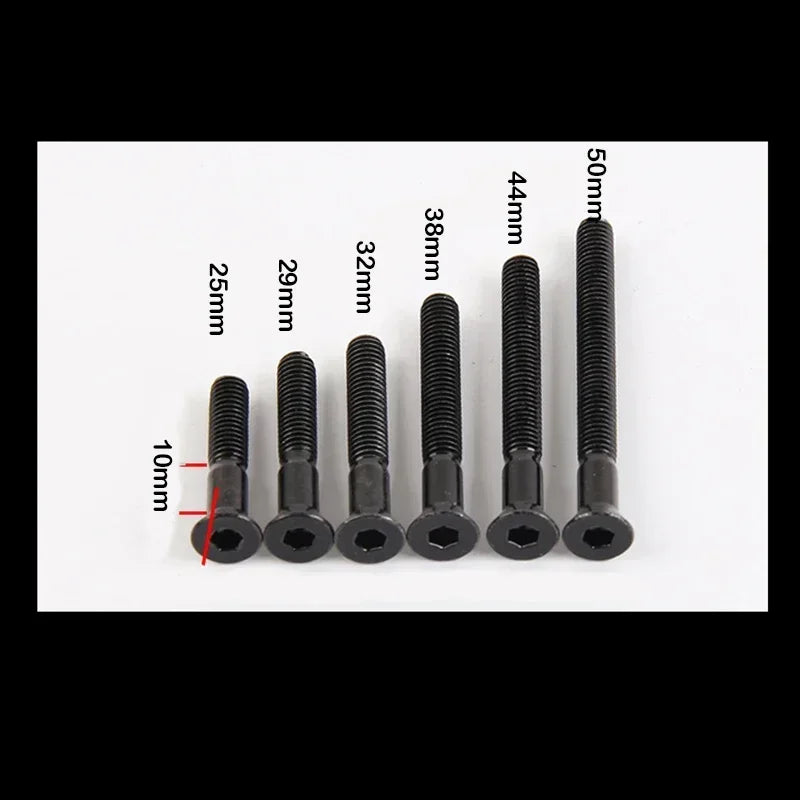 Skateboard Trucks Screws, Mounting Bolts, Anti-Rust, Durable (M5 x 25 / 29 / 32 / 38 / 44 / 50mm)