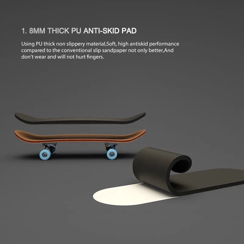 Professional Finger Skateboard Fingertip Toy (Five-Layer Maple Wood)