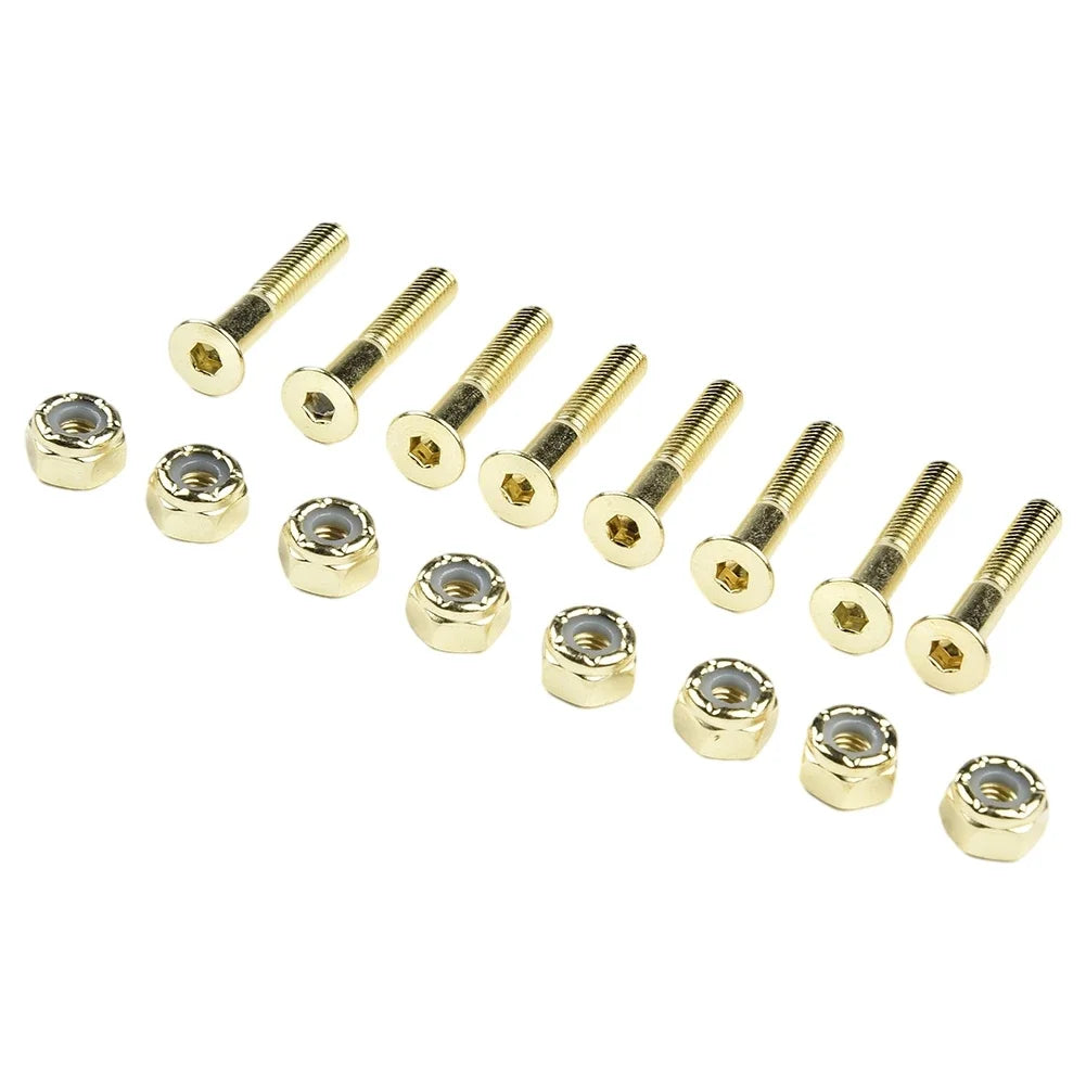 16-Piece Replacement Carbon Steel Screws and Nuts (M5 25mm / 28mm / 30mm)