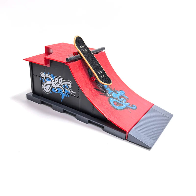 DIY Finger Skateboard Scene Venue Combination Sets Skate Park Ramp Parts Professional Tech Deck Novelty Toys Gift For Kids Child