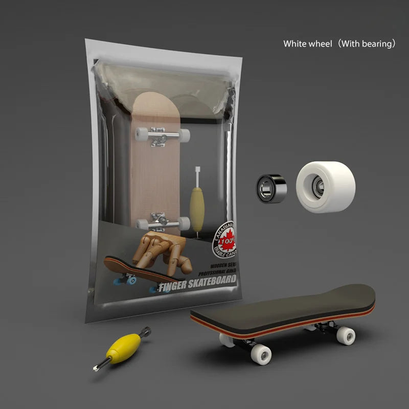 Professional Finger Skateboard Fingertip Toy (Five-Layer Maple Wood)