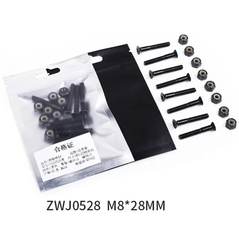 16-Piece Replacement Carbon Steel Screws and Nuts (M5 25mm / 28mm / 30mm)
