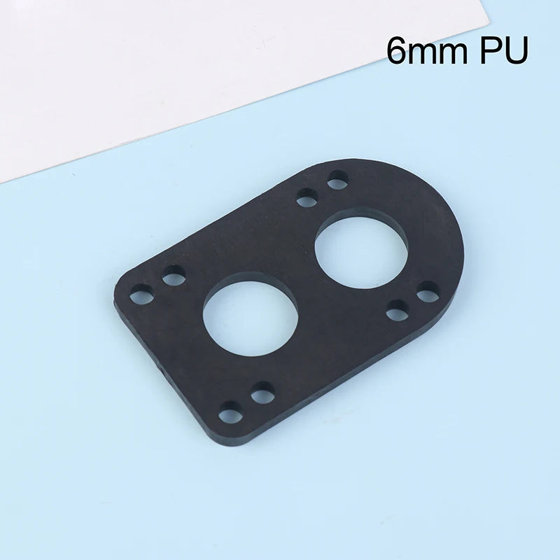 1-Piece Black PU Longboard Skateboard Riser Pads for Truck Mounting