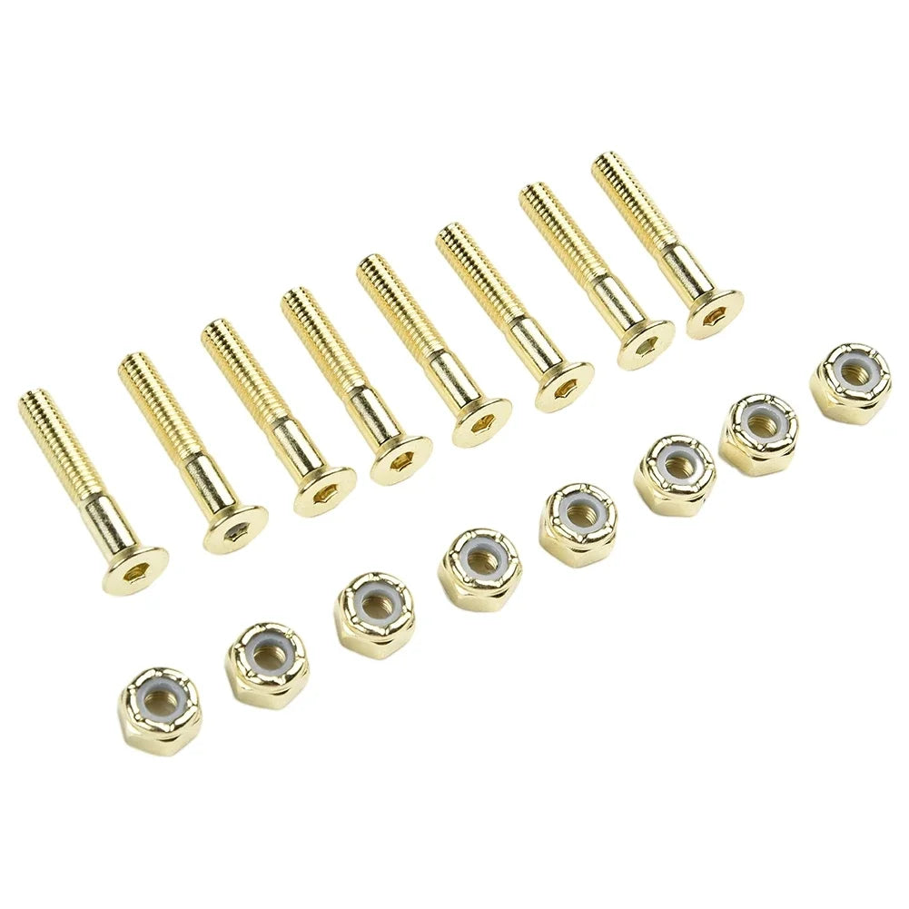16-Piece Replacement Carbon Steel Screws and Nuts (M5 25mm / 28mm / 30mm)