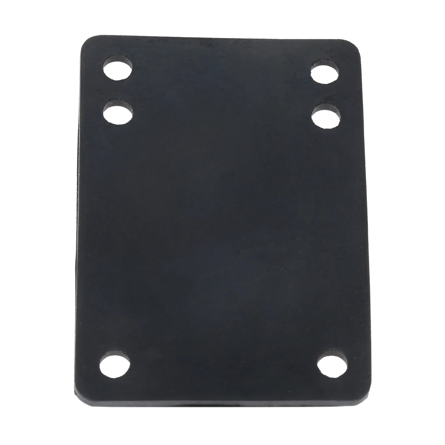 4-Piece Rubber Longboard Riser Shock Pads for Truck Mounting (76 x 55 mm, Black)
