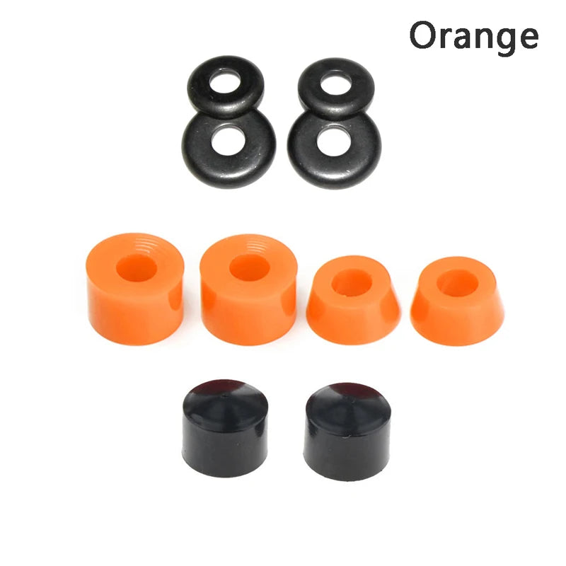1 Set Skateboard Truck Rebuild Kit Bushing With Washers, Pivot Cups, and Shock Absorber (5-Inch)
