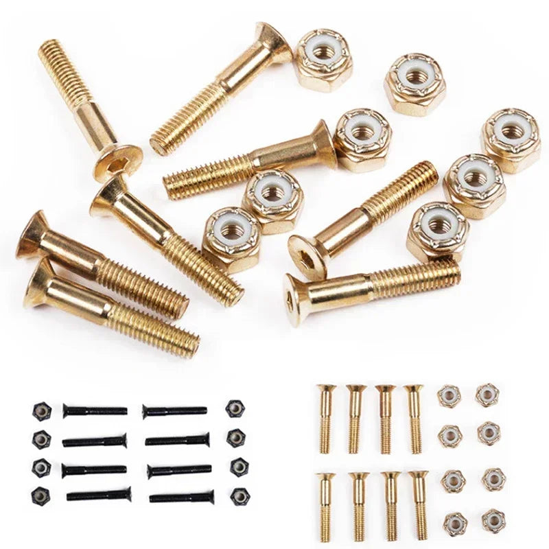 16-Piece Replacement Carbon Steel Screws and Nuts (M5 25mm / 28mm / 30mm)