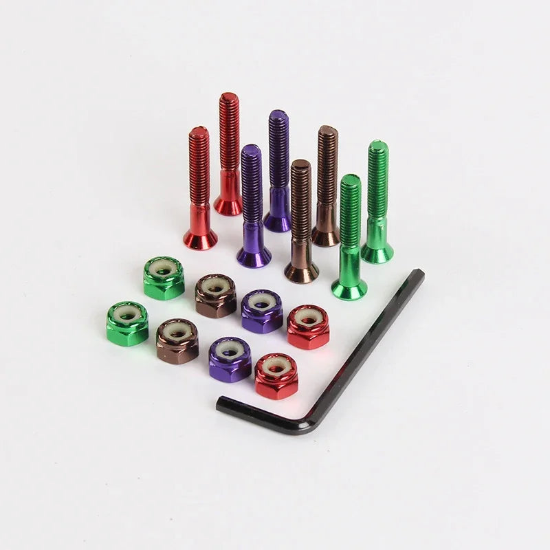 Skateboard Trucks Screws, Mounting Bolts, Anti-Rust, Durable (M5 x 25 / 29 / 32 / 38 / 44 / 50mm)