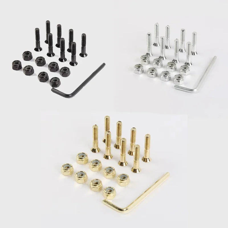 Skateboard Trucks Screws, Mounting Bolts, Anti-Rust, Durable (M5 x 25 / 29 / 32 / 38 / 44 / 50mm)