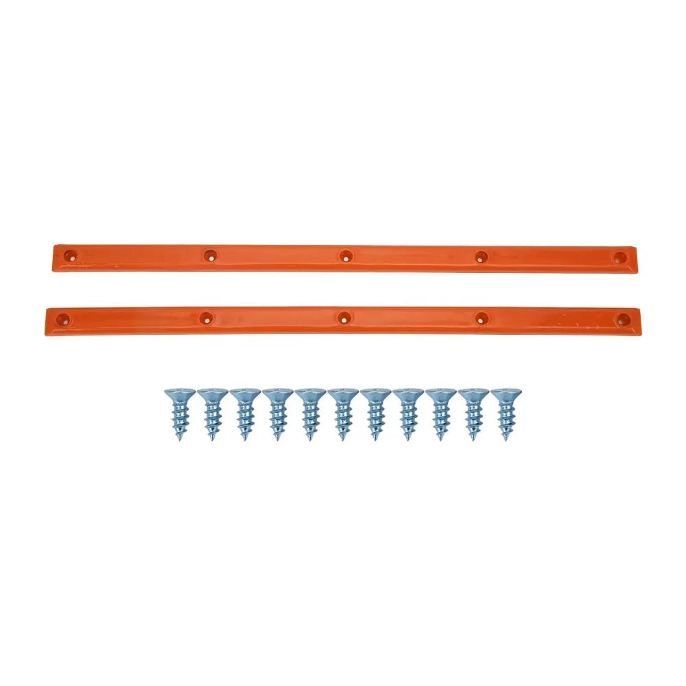 2-Piece Durable ABS Rib Bones, Rails, Colorful, Skateboard Rail Guards (36.5 x 1.7 cm)