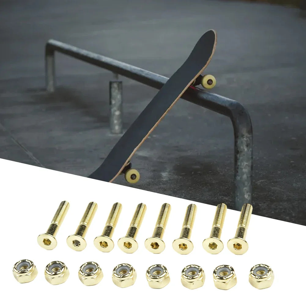16-Piece Replacement Carbon Steel Screws and Nuts (M5 25mm / 28mm / 30mm)