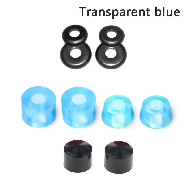 1 Set Skateboard Truck Rebuild Kit Bushing With Washers, Pivot Cups, and Shock Absorber (5-Inch)