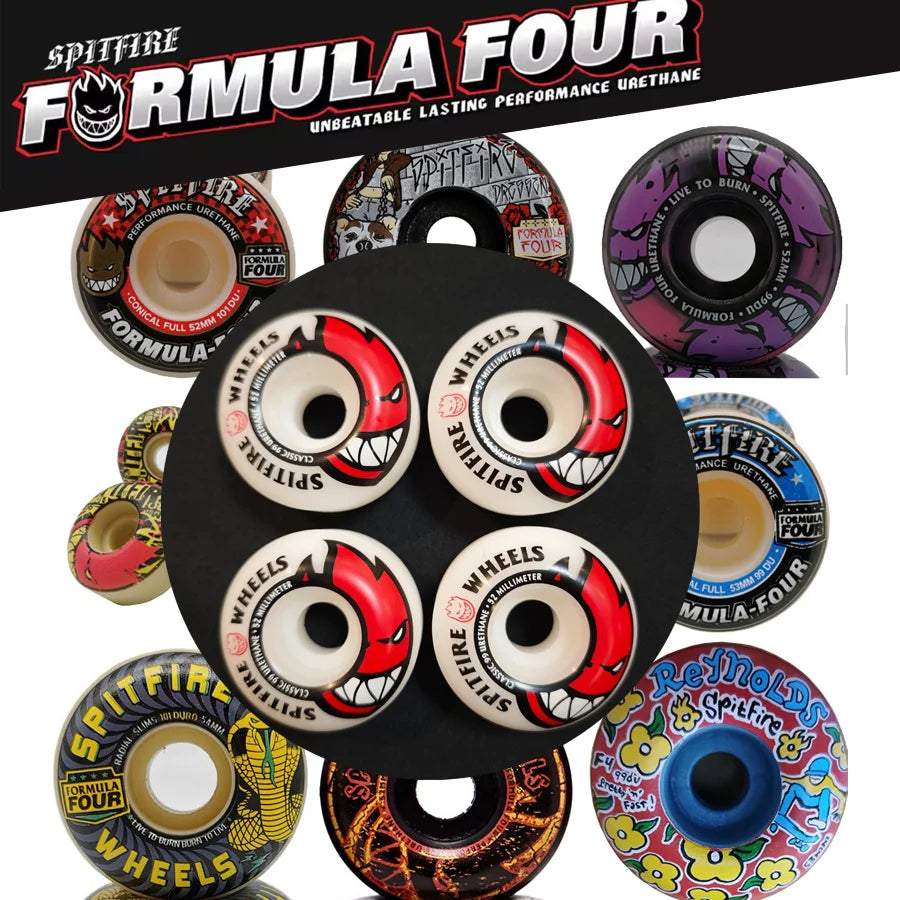 Original Spitfire Skateboard Wheels (58mm, 52mm, 101duro, 53mm, 54mm, 56mm, 99duro, 80HD)
