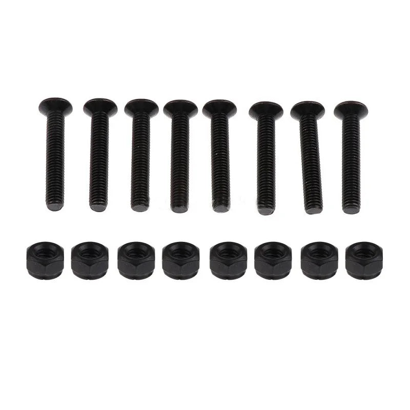Skateboard Riser Pads Set, 3mm PU Rubber Gasket with 29mm Bolts Longboard Deck Shock Absorption Truck Bracket