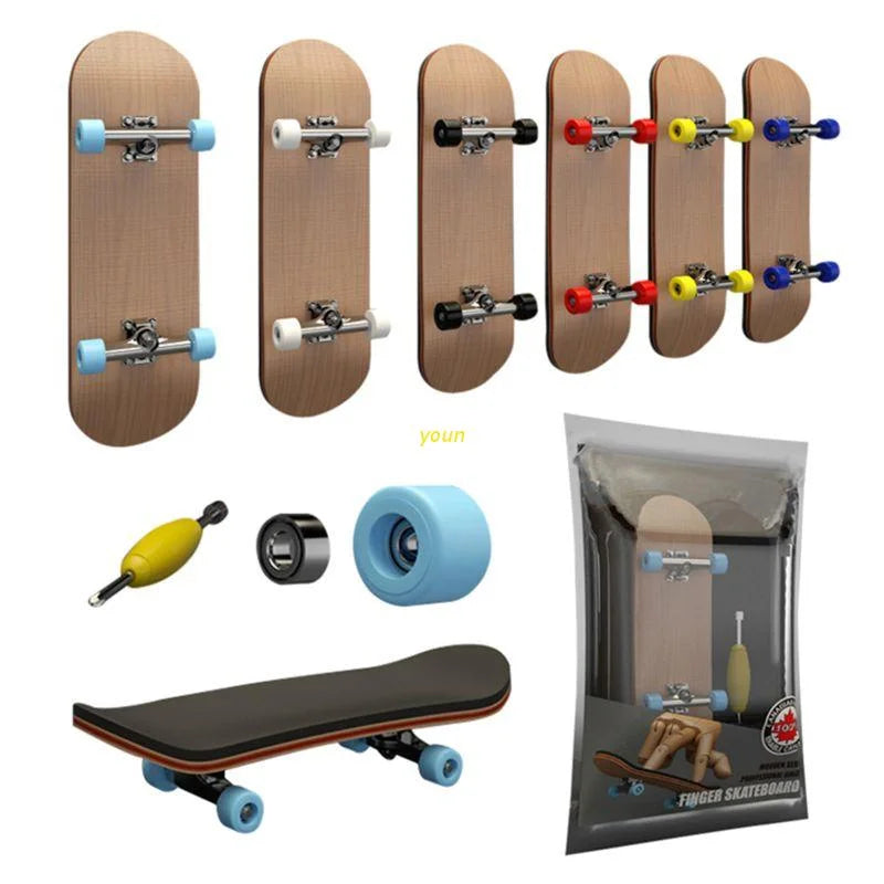 Professional Finger Skateboard Fingertip Toy (Five-Layer Maple Wood)