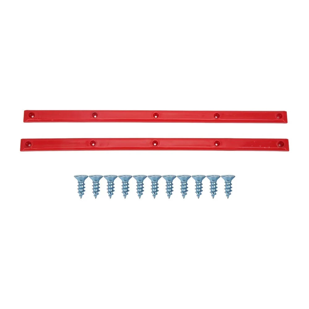 2-Piece Durable ABS Rib Bones, Rails, Colorful, Skateboard Rail Guards (36.5 x 1.7 cm)