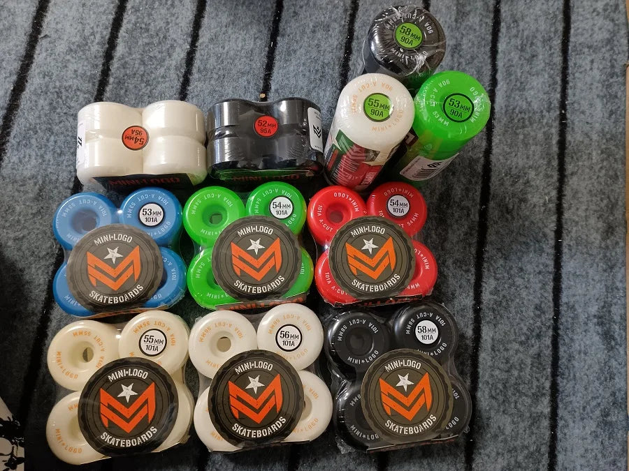 Mini Logo Skateboard Wheels (53mm, 54mm, 56mm, 58mm, 60mm, 90a, 95a, 101a) - 4 Pieces