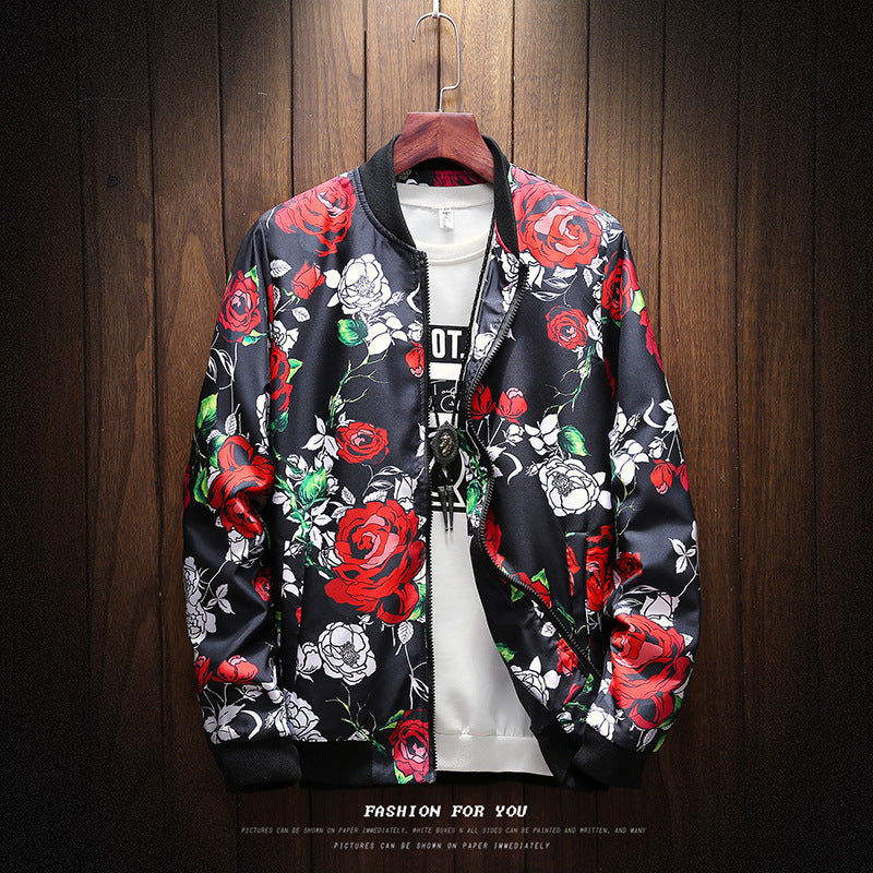 Trendy Men's Jacket with Stylish Print Design