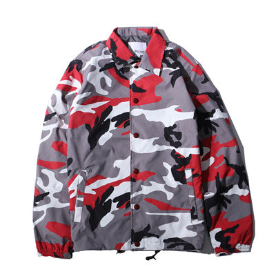 Men's Camouflage Skateboard Windbreaker