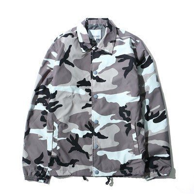 Men's Camouflage Skateboard Windbreaker