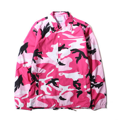Men's Camouflage Skateboard Windbreaker