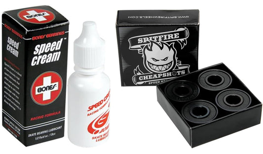 Spitfire Cheapshots Pack of 8 Bearings With Speed Cream