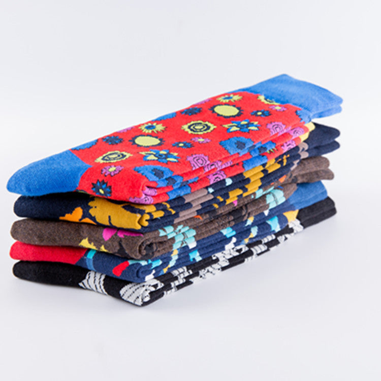 Forest Series Men's Skateboard Socks - Ginkgo Design