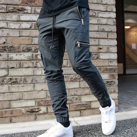 Men's Multi-Pocket Zipper Pants