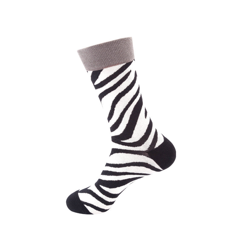 Colorful High-Cut Floral Socks for Skateboarding