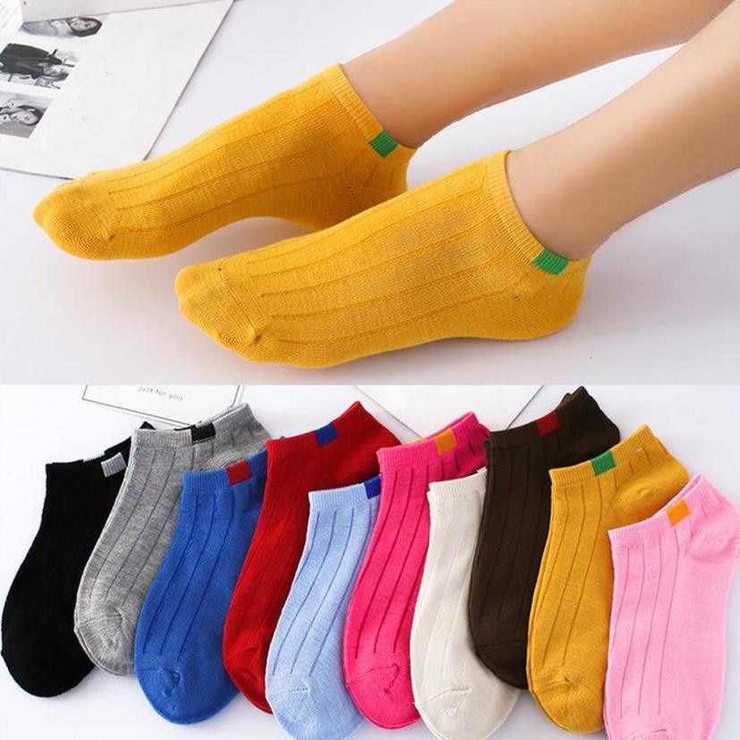 Candy Color Short Socks, Ankle Socks